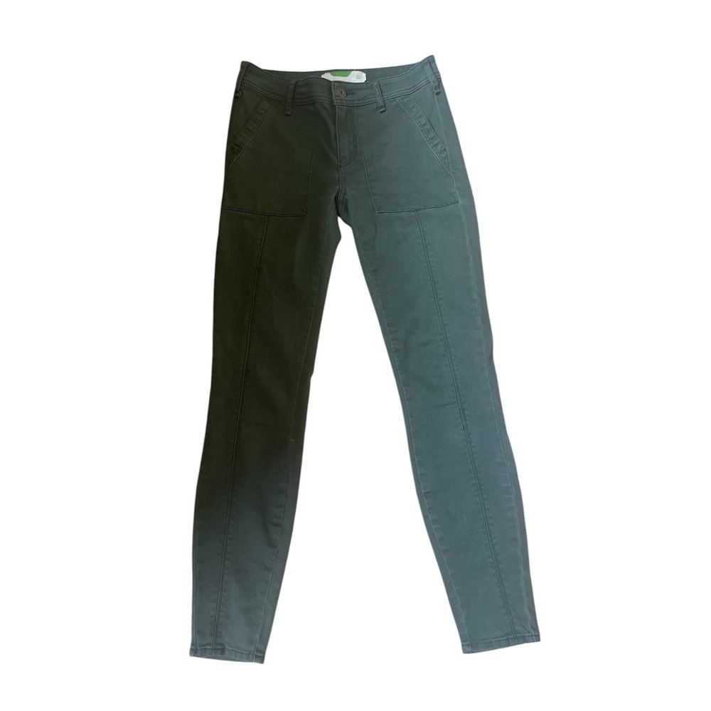 Anthropologie Olive Green Utility Pants‎ Skinny Ankle Casual Size 25